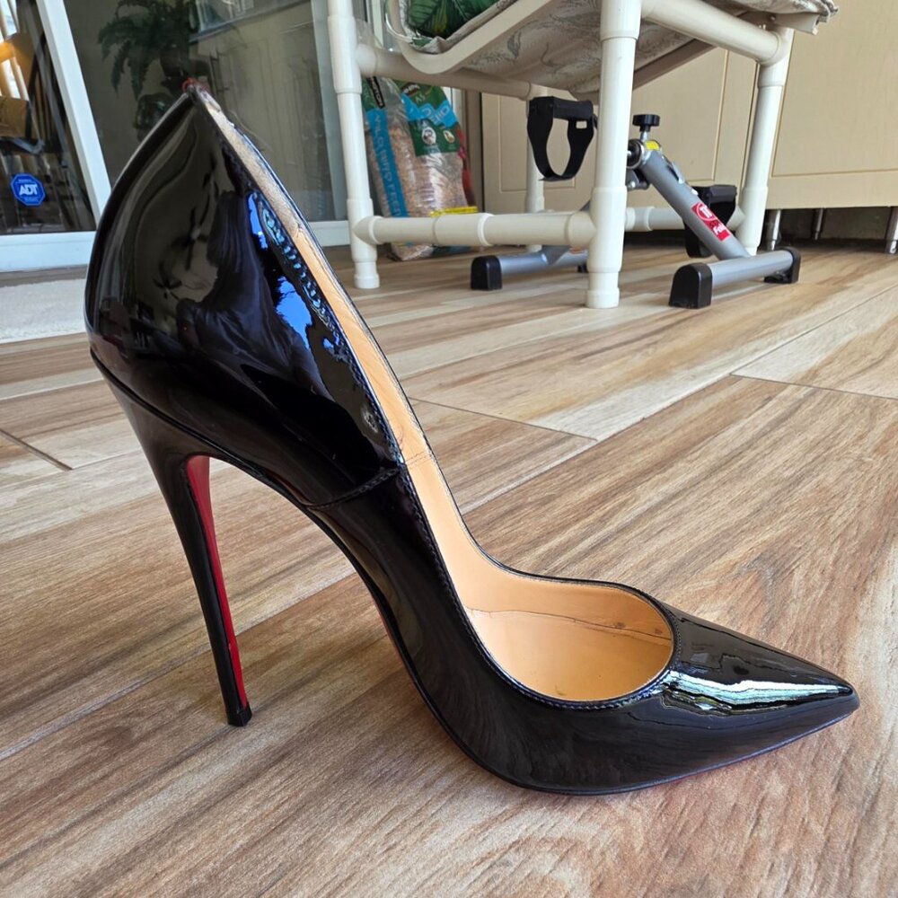 Christian Louboutin So-Kate 120mm Black Patent Leather Pumps Eur. 36 - Picture 9 of 12